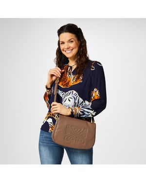 Biba Leather Filigree Bag - Blue