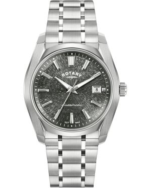 Rotary Lumen Dial Ss Bracelet Watch - Metallic