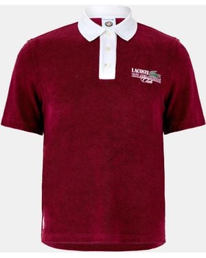 Lacoste Short-Sleeve Performance Polo Shirt - Red
