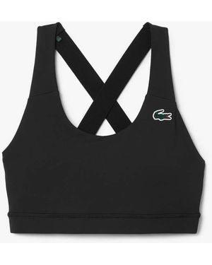 Lacoste Sport Breathable Stretch Bralette - Black