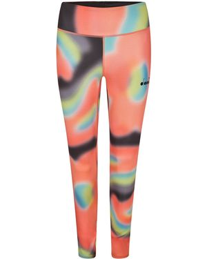 Diadora Flowers Performance Gym Leggings - Red