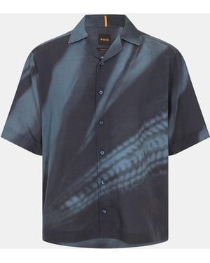 BOSS Lapis Short Sleeve Shirt - Blue