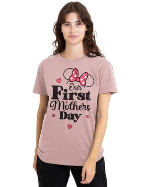 Disney Minnie Mouse First Mothers Day T-Shirt Powder Ros - Pink