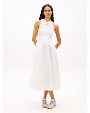 Tommy Hilfiger Long Maxi Dress - White