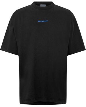 Balenciaga Bal Wash Tee Sn64 - Black