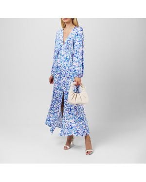 Vila V-Neck Maxi Dress - Blue