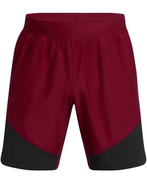 Under Armour Elite Hybrid Performance Gym Shorts - Red