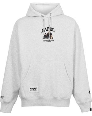 Aape Pull Over Hoodie - White