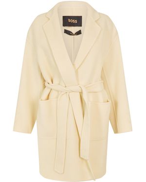 BOSS Cetalyna Overcoat - Natural