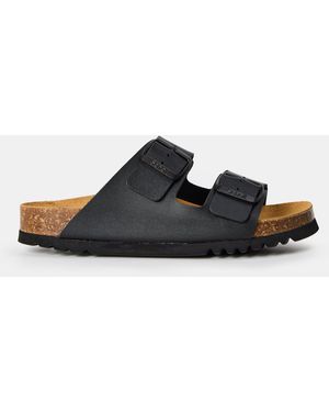 Scholl Adults Andrea Flat Sandals - Black