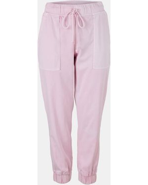 Bella Dahl Pocket Closed Hem Jersey Joggers - Pink