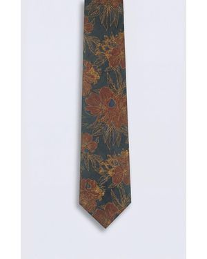 Twisted Tailor Barnaby Floral Tie - Brown