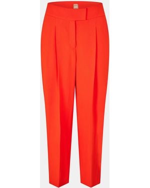 BOSS Tiroko Straight Trousers - Red