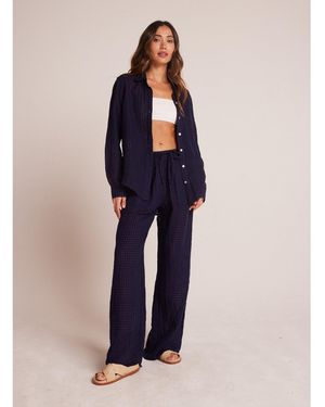 Bella Dahl Beach Wide Leg Trousers - Blue