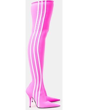 Balenciaga Over The Knee Boots, Style Boots - Pink