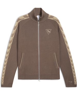 PUMA X REPRESENT T7 Knitted Track Jacket - Brown