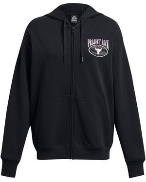 Under Armour Heavyweight Terry Tech Fleece Full-Zip Hoodie - Black