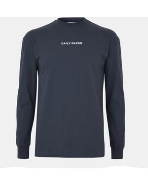 Daily Paper Etype Long-Sleeve T-Shirt - Blue