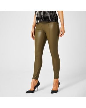 Biba Pu Stretch Legging - Brown