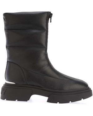 DKNY Fiza Zip Up Winter Boots Size 4 - Black