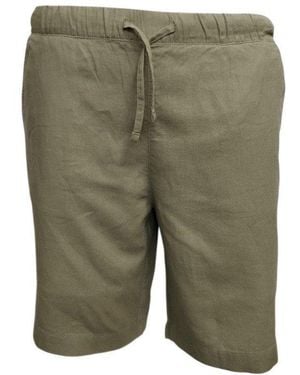 Jack Wills Linen-Blend Drawstring Woven Tracksuit Shorts - Green
