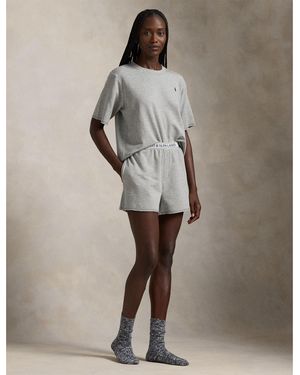 Polo Ralph Lauren Short Sleeve Pyjama Set - Brown