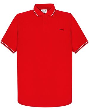 Slazenger 1881 Tipped Polo Shirt - Red