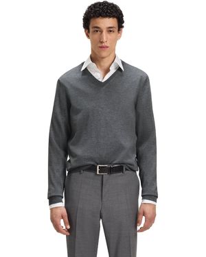 BOSS Melba P Knitted Top - Grey