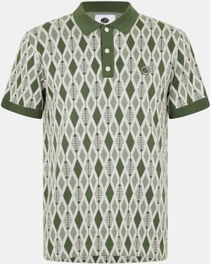 Pretty Green Pg Tenor Ss Knit Pol Sn63 - Green