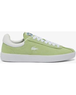 Lacoste Baseshot Suede Trainers - Green