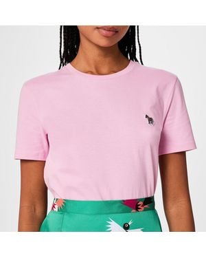Paul Smith Zebra Short Sleeve T Shirt - Pink