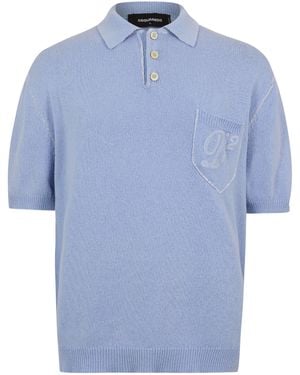 DSquared² Dsq Knit Polo Sn62 - Blue