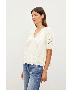 Velvet By Graham & Spencer Casual T-Shirt - White