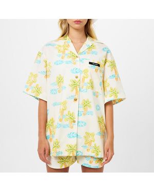 Palm Angels Neon Graphic Shirt - Yellow