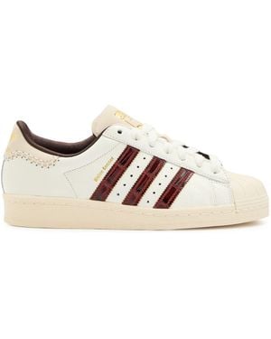 adidas Originals Wales Bonner Superstar Leather Low-Top Trainers - Brown