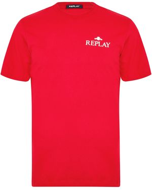 Replay Small Logo T-Shirt - Red