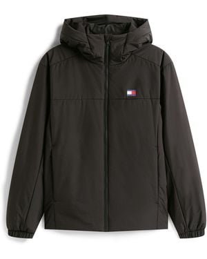 Tommy Hilfiger Padded Hood Windbreaker - Black