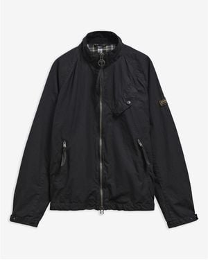 Barbour Club Blouson Full-Zip Wax Jacket - Black