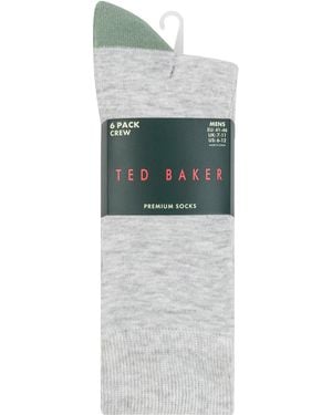 Ted Baker Formal Crew Socks - Grey