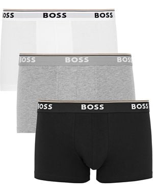 HUGO Power Cotton Trunk - Grey