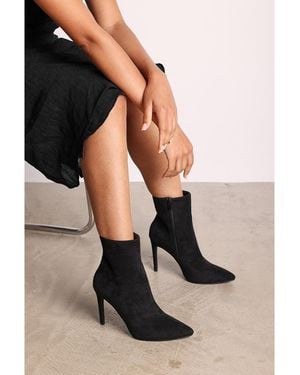 Where's That From Where's Pointed Toe Stiletto Ankle Boots - Black