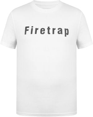 Firetrap Large Logo T-Shirt - Blue