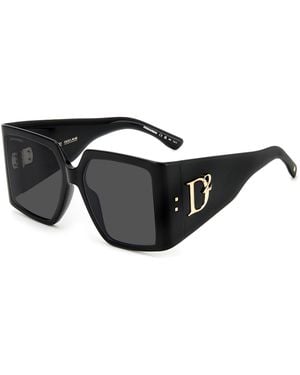 DSquared² Round Sunglasses - Black