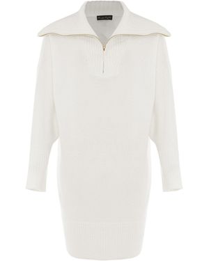 Phase Eight Isabella Zip Up Tunic Dress - White