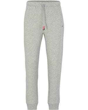 BOSS Hadiko Closed Hem Fleece Joggers - Grey