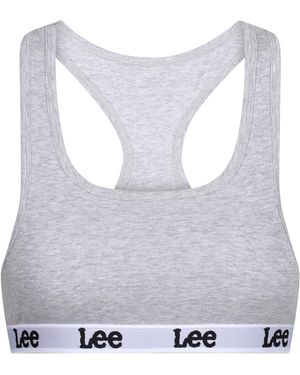 Lee Jeans Diana Cotton Seamless Jersey Bralette - Grey