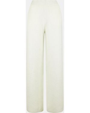 Jack Wills Oversized Knitted Trousers - White