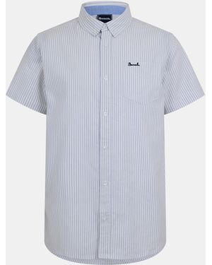 Bench Short-Sleeve Patterned Shirt - Blue