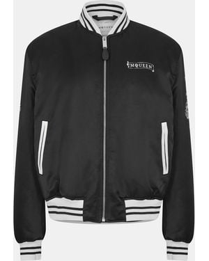 McQueen Tailored Bomber Jacket - Black