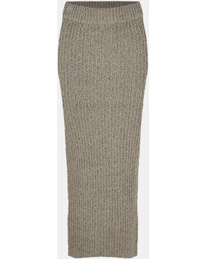 Jack Wills Stitchy Maxi Knitted Skirt - Grey
